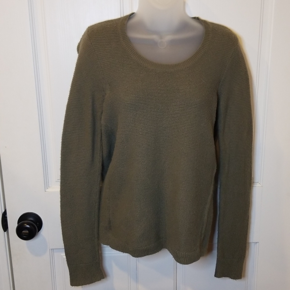 Madewell Riverside Texture Sweater Gray Size Small